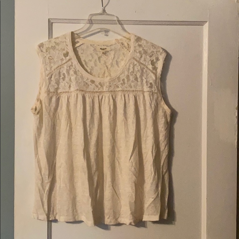 Madewell Lace Sleeveless Top